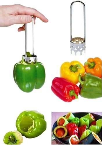 Orret Home Metal Dolmalık Biber Oyacağı: Dayanıklı Paslanmaz Çelik Mutfak Aleti - Görsel 1