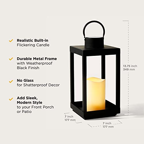 Lamplust Solar Lantern Decorative Front Porch Decor, 14 Inch Solar Lanterns Outdoor Waterproof, Modern Home Decor Porch Decorations Outdoor, Candle Lantern For Farmhouse Patio #TOP2
