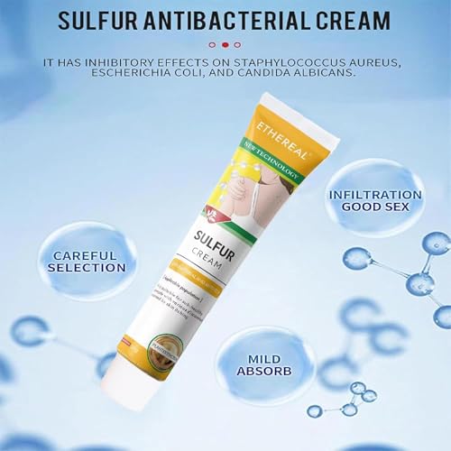 Schwefelsalbe 20g, Antimykotische Creme, antibakterielle und bakteriostatische Salbe, schuppenflechte salbe, geeignet für Milben Insektenstiche, entzündliche Hautreizungen, Juckreiz