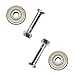YUFUTOL Tile Cutting Wheels 2pcs 22×6×6mm Tungsten Carbide Ceramic Tile Cutter Tools Replacement Scoring Wheel with Ball Bearings for Manual Tile Cutting Machine,with Bolt and Lock Nut