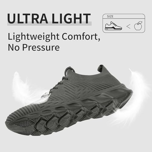 Image of Running Shoes for Men Non Slip Tennis Gym Sneakers Lightweight Breathable Mesh Athletic Shoe Comfortable Casual Workout Walking Shoe for Outdoor Travel Work and Daily Use
