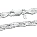 Amberta 925 Sterling Silver 5 mm Herringbone Chain Necklace Length 18" inch / 45 cm (18)