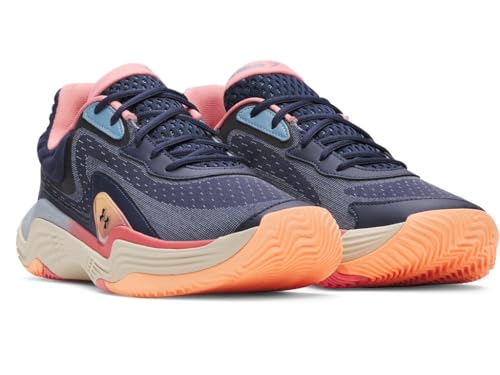 Chaussure De Basketball Under Armour Spawn 7 Unisexe Calm / Sun Kiss / Washed - vue 5