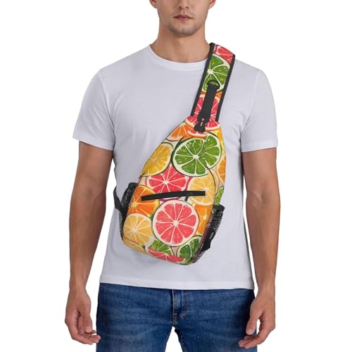 Bolso bandolera naranja colorido unisex para viaje miniatura 7