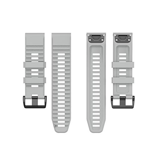 Correa de silicona resistente para Garmin 5X Plus con acabado ágata 7