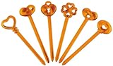 10,2 cm di altezza set di 6 plettri per antipasti