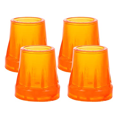 WRITWAA 4pcs Crutches Slip Cover Rubber Crutch Feet Protector for Stick Use at Home Outdoor