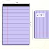 AILZFEI 5pcs Colored Note Pads 5x8 College Ruled Small Legal Pads Paper Notepads 5 Pack Study Back Writing Pads 5 x 8 Paper Pads Perforated Narrow Ruled Pads of Paper 30 Sheets/Pack