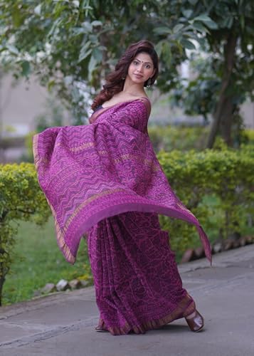 THE RAKSHA STORE pink maheshwari silk saree – image 7