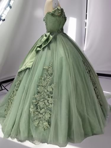 XYAYE Off Shoulder Quinceanera Dresses Ball Gown Sparkly Lace Appliques Sweet 15 16 Dresses Princess Prom Gowns4