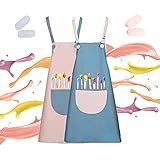 ▶ 【Diseño exquisito】 ： Puede mantener a los niños pequeños secos y limpios cuando juegan con agua, pintan, cocinan o comen. Puede usarse repetidamente y es fácil de limpiar con agua y jabón.