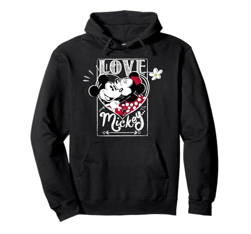 Image of Disney Mickey & Minnie Mouse Love Mickey Valentine's Day Pullover Hoodie