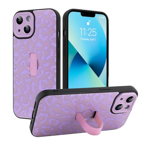 MOWIME Compatible with iPhone 13 Case with Finger Strap, Purple by MOWIME - Used condition - US$14.24
