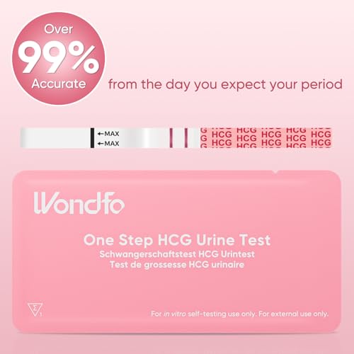 Wondfo Pregnancy Test Strips, 25 MIU/mL Sensitivity, 20 Pack - Image 3