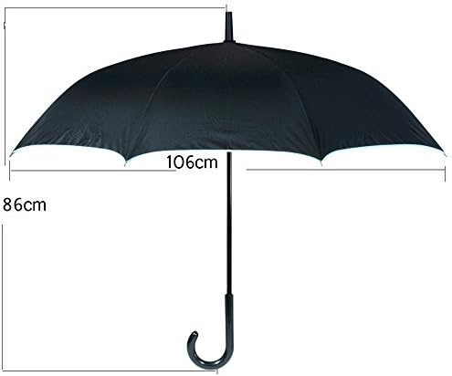 AmbrellaOK Double Layer Inverted Umbrella for Car Reverse Folding Upside Down C-Shaped Hands Free Handle - Compact Lightweight & Windproof – Ideal Gift Men & Women