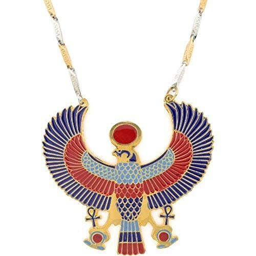 KemetArt Egyptian Jewelry Horus Pendant with Chain