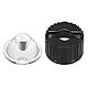 sourcing map 10 Stücke Linse mit Halter für Lampe 20mm 8 Grad 22mm Dmr. Schwarz