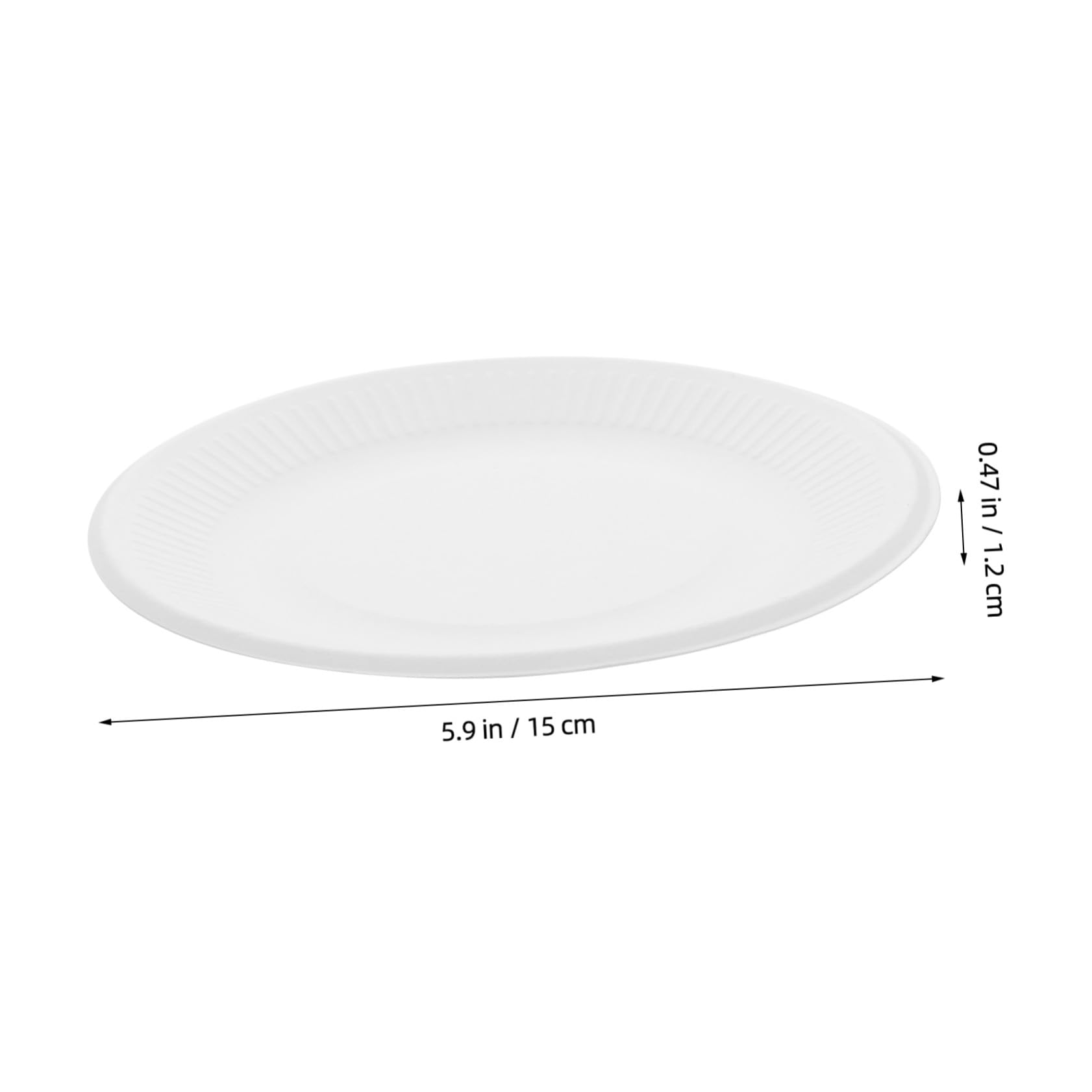 VALICLUD 200 Pezzi Piatti Piatti Rotondi Resistenti per Dolci Antipasti e Snack per Feste Matrimoni Compleanni e Picnic