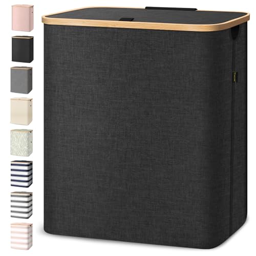 BALEINE Black Tall Laundry Hamper