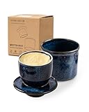 Porcelaine durable et saine : Le beurrier HOME DECOR est fabriqué en porcelaine durable, un type de porcelaine de première qualité sans plomb. Ne vous inquiétez pas des substances nocives qui s'infiltrent dans vos aliments. Notre beurrier est solide et peut être mis au congélateur et au lave-vaisselle.