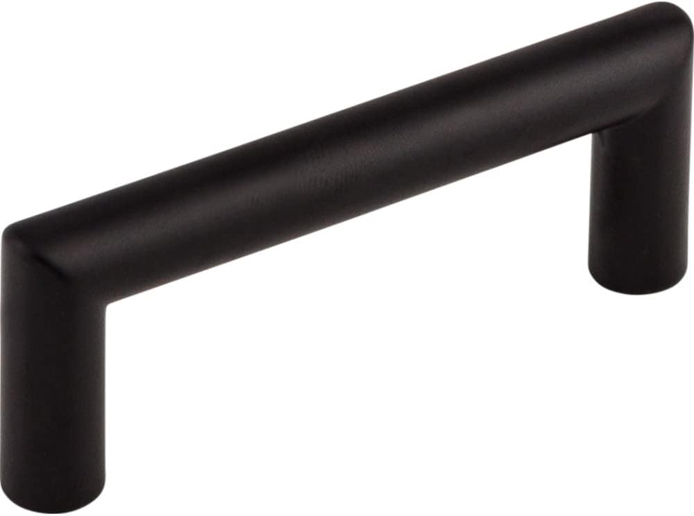 Top Knobs - TK940BLK - Kinney Pull 3" - Flat Black - Lynwood Collection