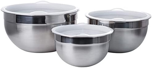 6pc stainless steel mixing bowl set