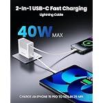 40W PD Retractable USB Wall Charger, 33.5in Lightning Cable, 1 UsbC - Image 3