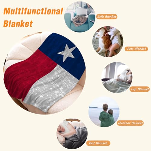 Image of YeeJu Patriotic Throw Blanket for Kids Small 4th of July Memorial Day Fourth of July Blanket for Boys Girls Child Baby Couch Bed Red White Blue Blankets Stars Texas Veteran Day Blanket 40x50