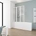 Produktbild Schulte Badewannenfaltwand Komfort, alpinweiß, Kunstglas mit Softline-Dekor, D1510 04 01