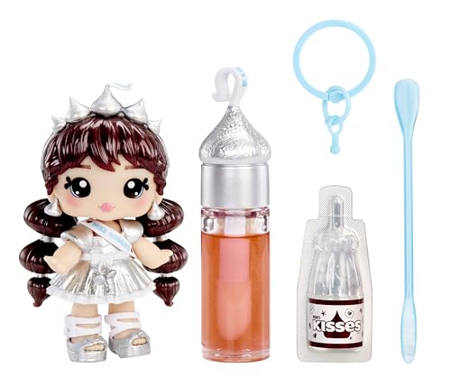 Yummiland x Licensed Sweets Lip Gloss Doll: Hershey's Kisses - Coco Kisses - Comprend 1 Poupée, Lip Gloss DIY + Porte-Clés Amovible, Jeu Cosmétique,...