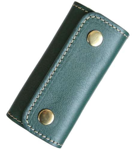 [ポルコロッソ] キーケース 革 本革 スマート キーケース メンズ レディース かわいい ブランド アリゾナレザー イタリアンレザー 日本製 スリム コンパクト 小さい (ターコイズ)[sokunou]