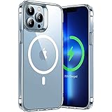 ✅ 【Ultra delgado y cristalino】- solo 1,5 mm de grosor, diseño ultra delgado y liviano no agregará peso ni volumen adicional a su teléfono. La parte trasera transparente cristalina te permite mostrar la belleza natural de tu teléfono. Admite carga inalámbrica y cargador MagSafe.