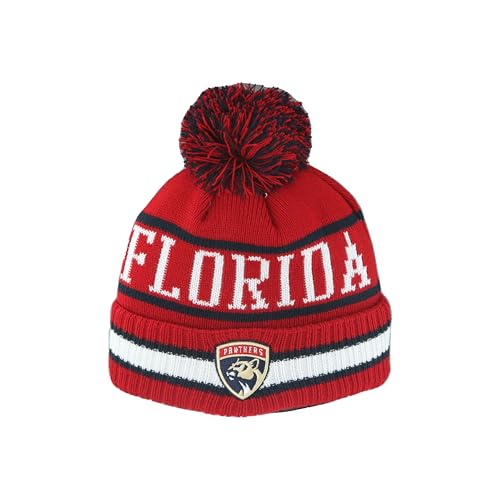Florida Panthers NHL Officially Licensed Youth Beanie Pom Freestyle