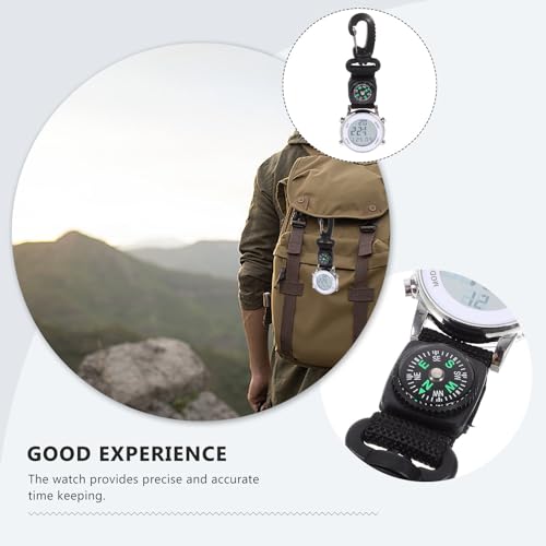 Reloj de bolsillo con clip de nylon resistente a rayaduras para evitar golpes en el uniforme 4