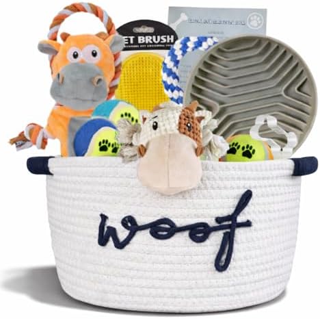 Paws For Reaction New Puppy Gift Basket - Premium Puppy Starter K...