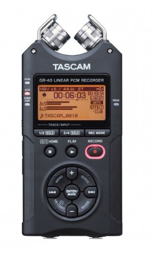 Tascam DR-40 4ch. Recording Package w/ Ear-Buds Sonic Sense Cables Tripod 8GB SD card