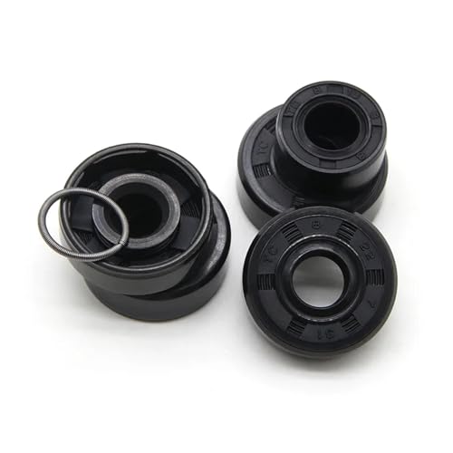Joint bague TC 8x12x3 mm en nitrile noir double lèvre étanche