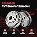 HYR Intake & Exhaust Engine Camshaft Phaser VVT Sprocket Gear Fit for Chevy GMC Cadillac & Buick Models - Equinox Impala Traverse Camaro Terrain ATS Enclave Allure, V6 3.0L 3.6L, # 12626160, 12626161