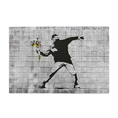 1000s[X WO\[pY Banksy oNV[ Ԃ̂Ă鏭N ԓ ؐ 75×50cm pY  CeA eqQ[ vX`bN[P[Xt  RNV q lC mߋ  v[g