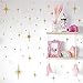 Star Wall Stickers Girls Room Wall Decals (116pcs) Sparkle Wall Sticker Stick and Peel Stars Stickers-6 Sizes