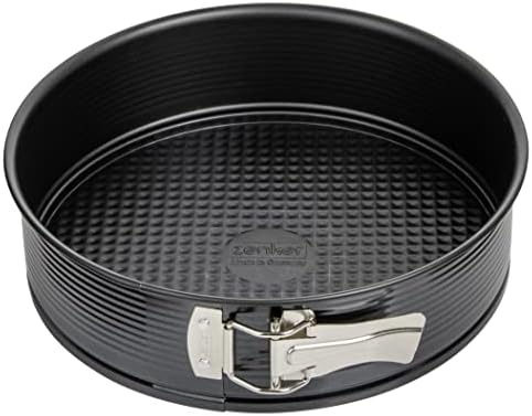 Zenker Springform with Flat Base, Black/Metallic, 11.81"