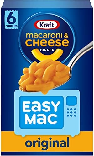 Kraft Easy Mac Original Macaroni & Cheese Microwavable Dinner (6 ct Packets)