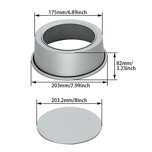 Image of Othmro 1 Pack Bakeware Round Cake Pan 191mm(Bottom)*203mm(Top) Dia with Removable Loose Bottom Quick Release Coating Bakeware for Oven and Instant Pot Cake Baking
