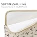 Puffy Laptop Sleeve 13-15.6 Inch Cute Quilted Laptop Protective Case Padded Floral Computer Sleeve for MacBook (A-Black, 15 Inch)