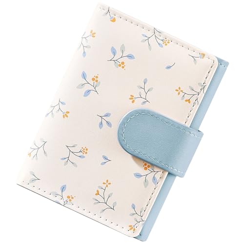 Bakurok Small Wallet for Women Cute Slim Trifold Wallet Floral Card Holder Mini Purse with ID Window