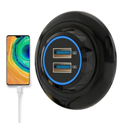 USBカー充電器-Car Charger Multi Port、高速充電|車、RVS、船の高速充電器、PDカー充電器30W、自動車携帯電話充電器、過電圧をUSBカー充電器マルチポート高速高速チャージ携帯電話自動車車両デバイス電源供給ユ含む安全機能、過充電