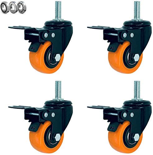 Roue industrielle MU Chariot pivotante avec frein charge 300 kg pour charges lourdes