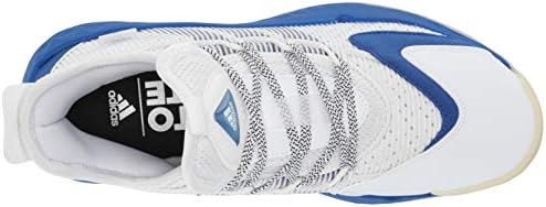 adidas unisex adult Coll3ctiv3 2020 Low Basketball Shoe, White/Royal Blue/White, 18 US | Image 4