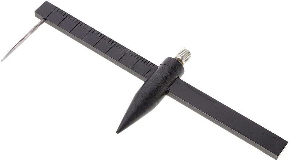 Baosity Plastic Clay Ceramic Pottery Compass Circle Cutter Measuring Tools Ruler Caliper 1cm Black