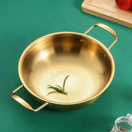 Sartén Wok de acero inoxidable con doble asa 26cm miniatura 4